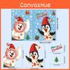 Holiday Window Stickers With Pvc Snowflakes Penguins And Santa For Christmas