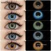 2шт цветные контактные линзы для глаз, высококачественные модные синие линзы, коричневые натуральные линзы, красивые контактные линзы для глаз