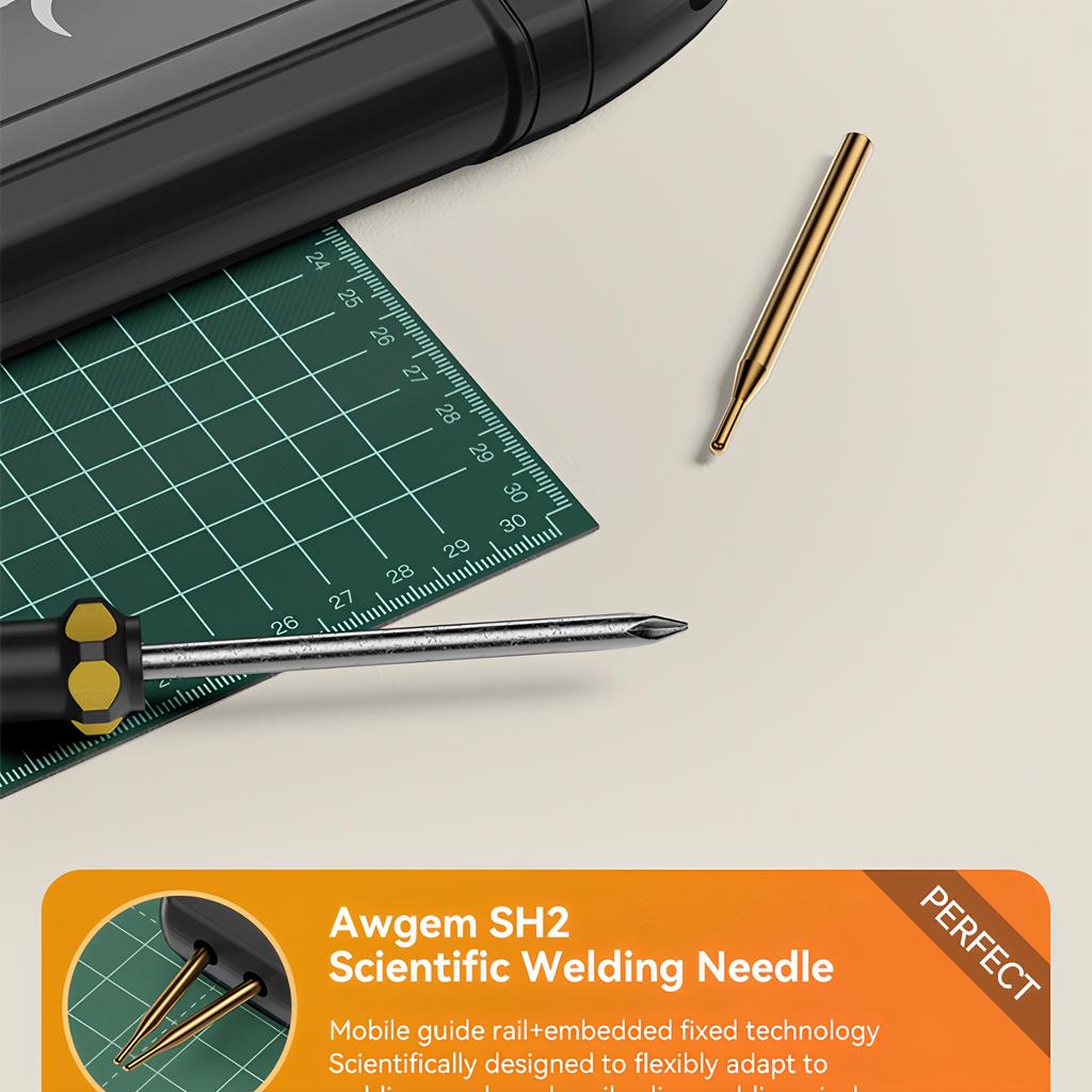 Awgem Portable Spot Welder DIY Handheld Spot Welding Machine 90 Gears Adjustable Spot Welding for 18650 Lithium Battery