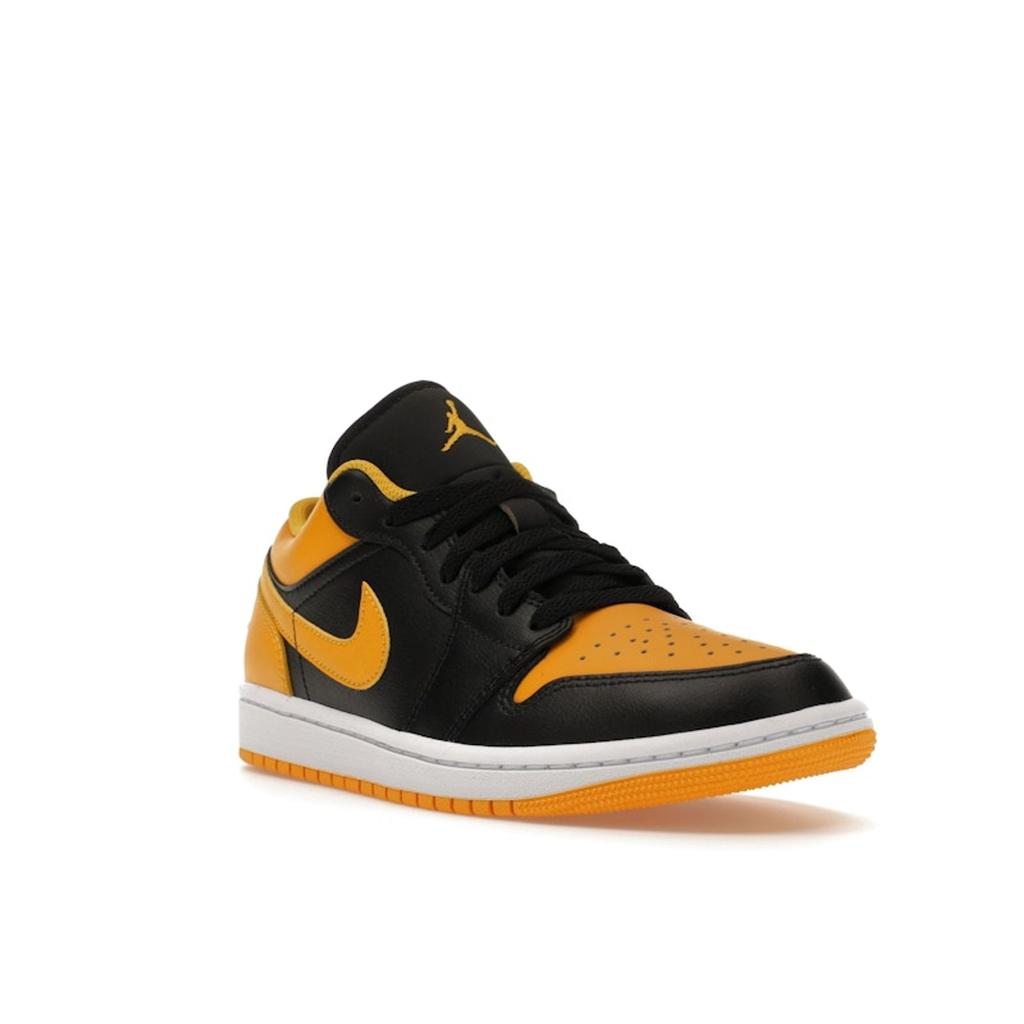 Air Jordan 1 Low Yellow Ochre Men Sneakers Black White 553558-072
