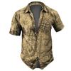 Europe and the United States 1116 new casual versatile trend high-quality short-sleeved lapel shirt