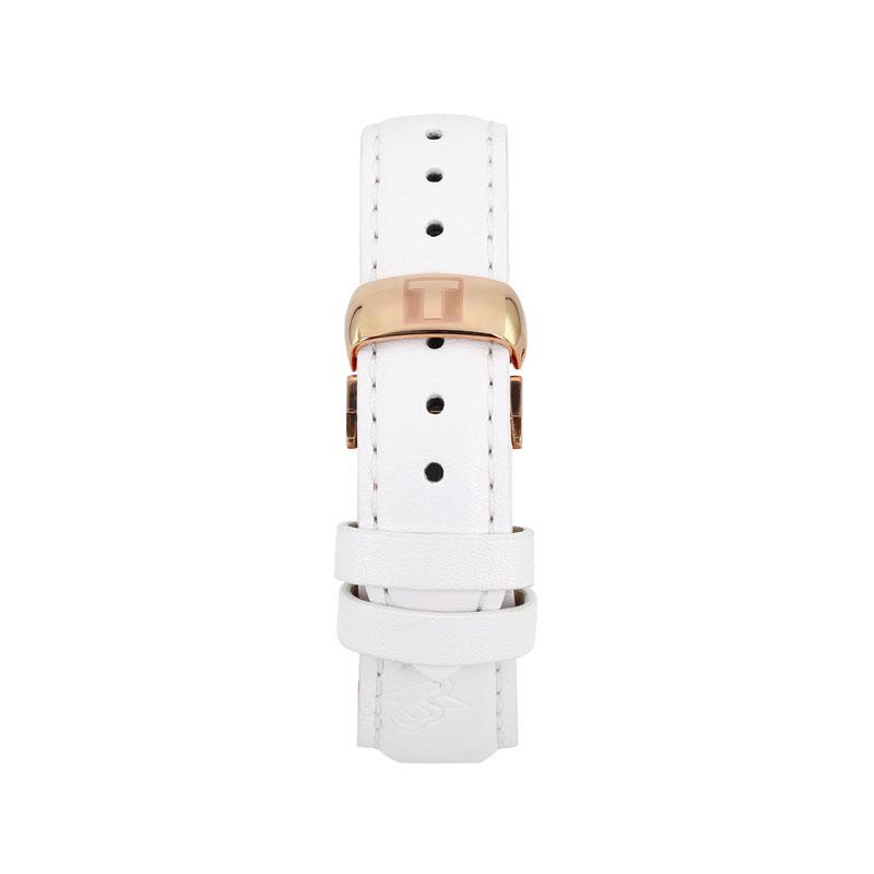 Tissot Коллекция Heart Автоматический механический механизм Водонепроницаемость 30 м Женские часы 35 мм Золотой циферблат T050.207.37.017.04