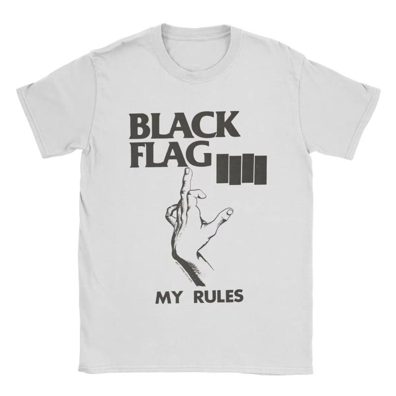 Футболки Black Flag Live Мужские Женские Америка Смешные Футболки из Чистого Хлопка С Круглым Вырезом и Коротким Рукавом Летние Топы