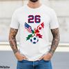26 Футбольная футболка Северной Америки | Футболки с флагами США, Канады, Мексики и крыльями | Футболка болельщика Футбольного турнира 2026 | Футбольный подарок для трех объединенных наций