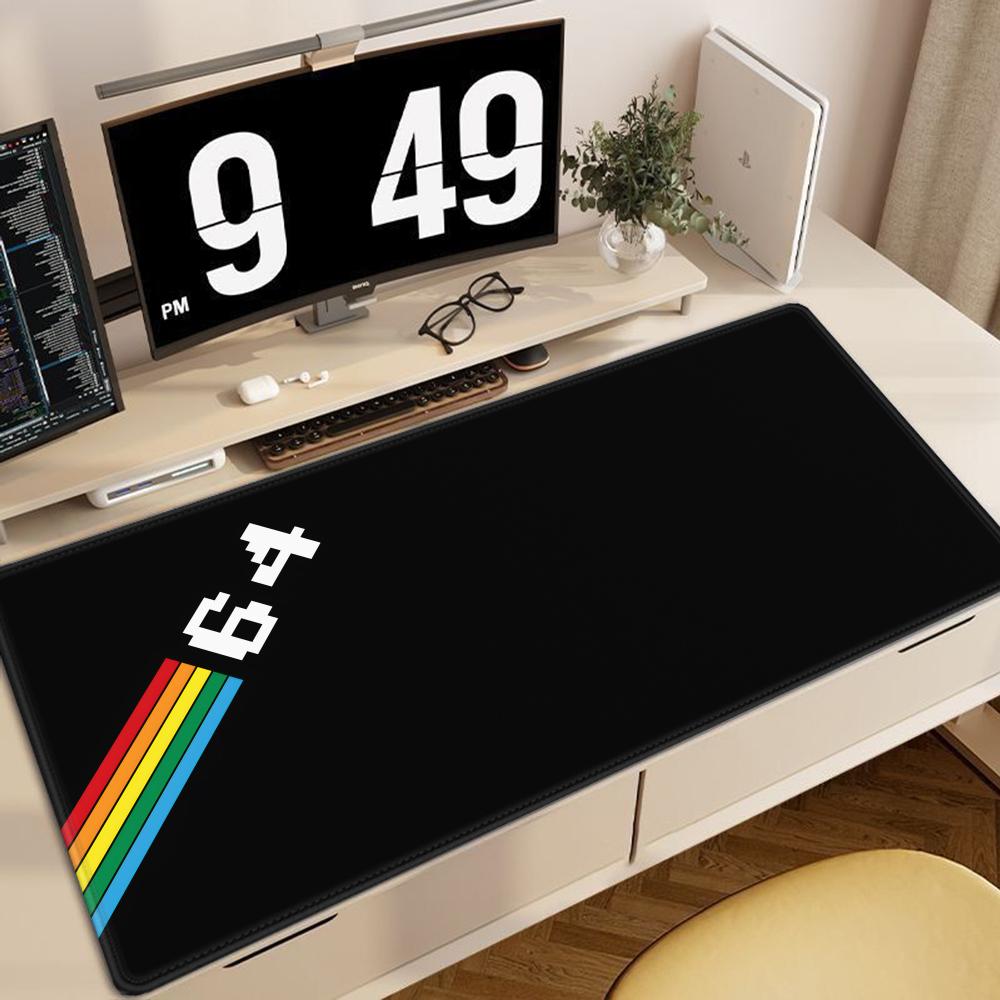 Коврик для клавиатуры и мыши Commodore 64 Коврик для мыши XXL Нескользящий Заблокированный край Минимализм Офисные аксессуары для ПК XL Игровой Большой коврик для настольного шкафа