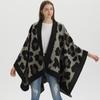 European & American Leopard Print Shawl: Autumn/Winter Imitation Cashmere Cape Scarf