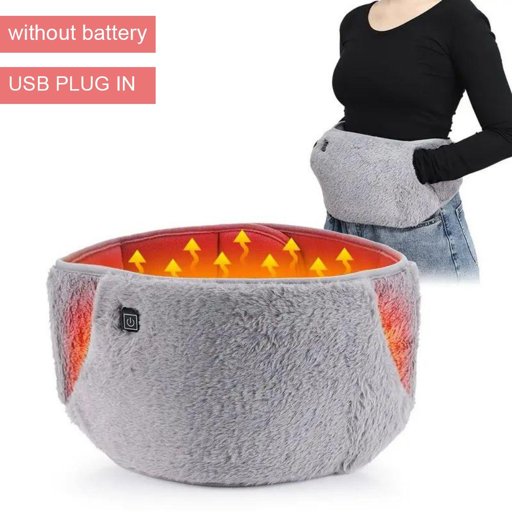 Портативная грелка Беспроводная грелка для живота для расслабления Электрическая быстронагревающаяся пояс-обертывание для живота с 3 уровнями нагрева Абдоминальная