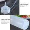 4Pcs Kitchen Plastic Seasoning Dispensing Bottles with Lid Multifunctional Pigment Squeeze Bottle 250ml BPA Free Condiment Squeeze