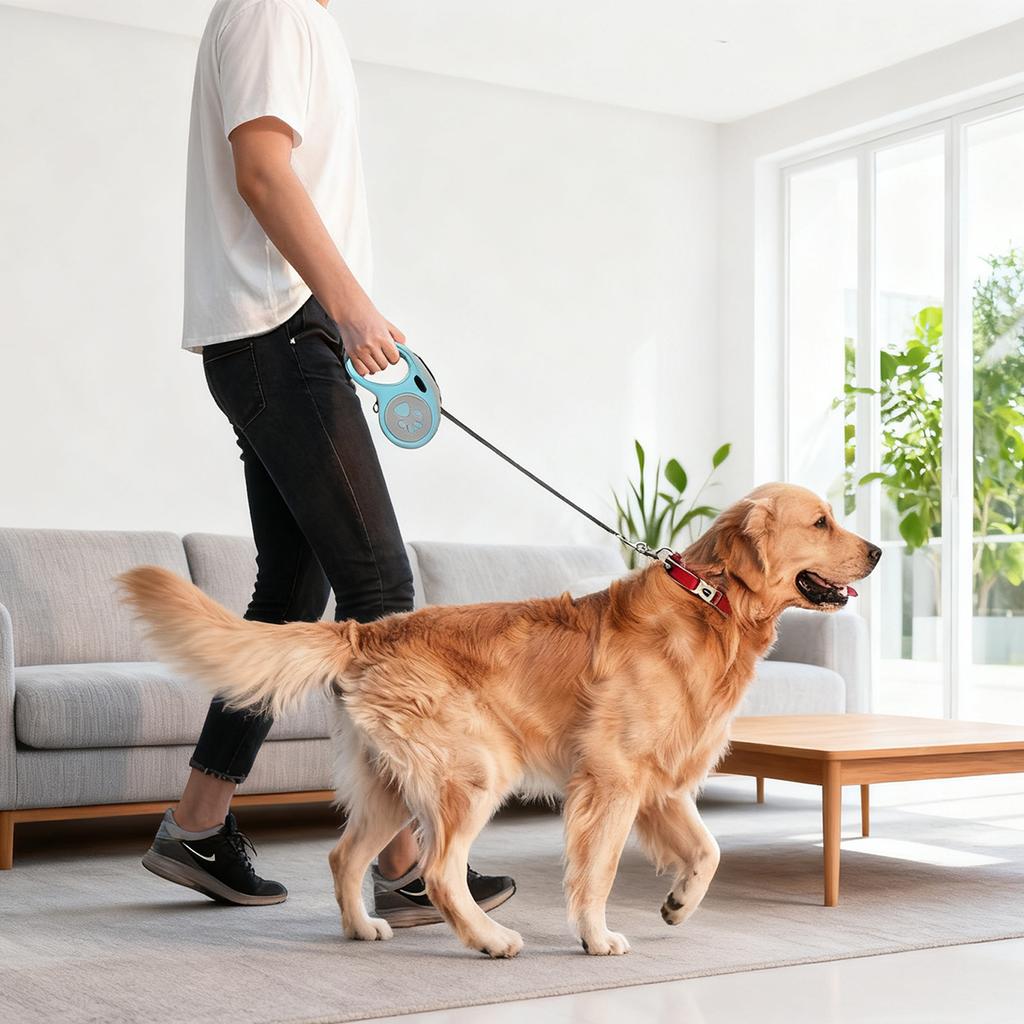 Automatic Retractable Dog Leash For Medium To Large Dogs, Outdoor Retractable Dog Walking Leash And Chain