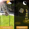 Светодиодный солнечный светильник для сада, водонепроницаемый, ретро, металлический, подвесной, поливочный, солнечный светильник, гирлянда для стола, патио, двора, дорожки, дорожки