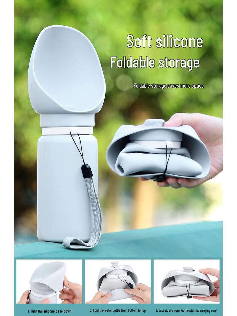 Portable Collapsible Dog Water Bottle for Outdoor Walks
