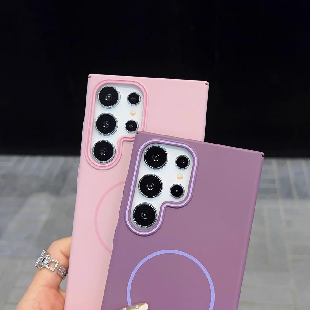 Luxury Slim Magnetic Case For Samsung Galaxy A55 A56 A26 A36 A06 A35 A25 A16 A15 5G Wirless Charging Matte Shockproof Hard Cover