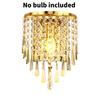 Wall Crystal Elegant Sconce With Led Light For Home Bedroom And Space Living