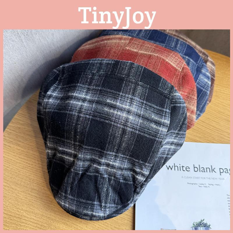 Винтажная клетчатая кепка газетчика из дышащего хлопка для женщин на весну и лето