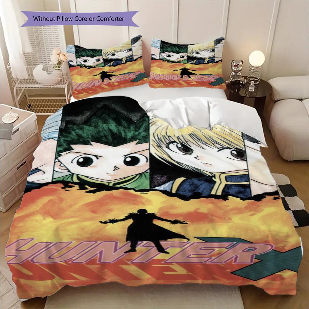 Hunter X Hunter Threepiece Set 1 Duvet Cover 2 Pillowcase Without Core Soft And Comfortable Bedding Set Gift Bedding Suitable For All Seasons