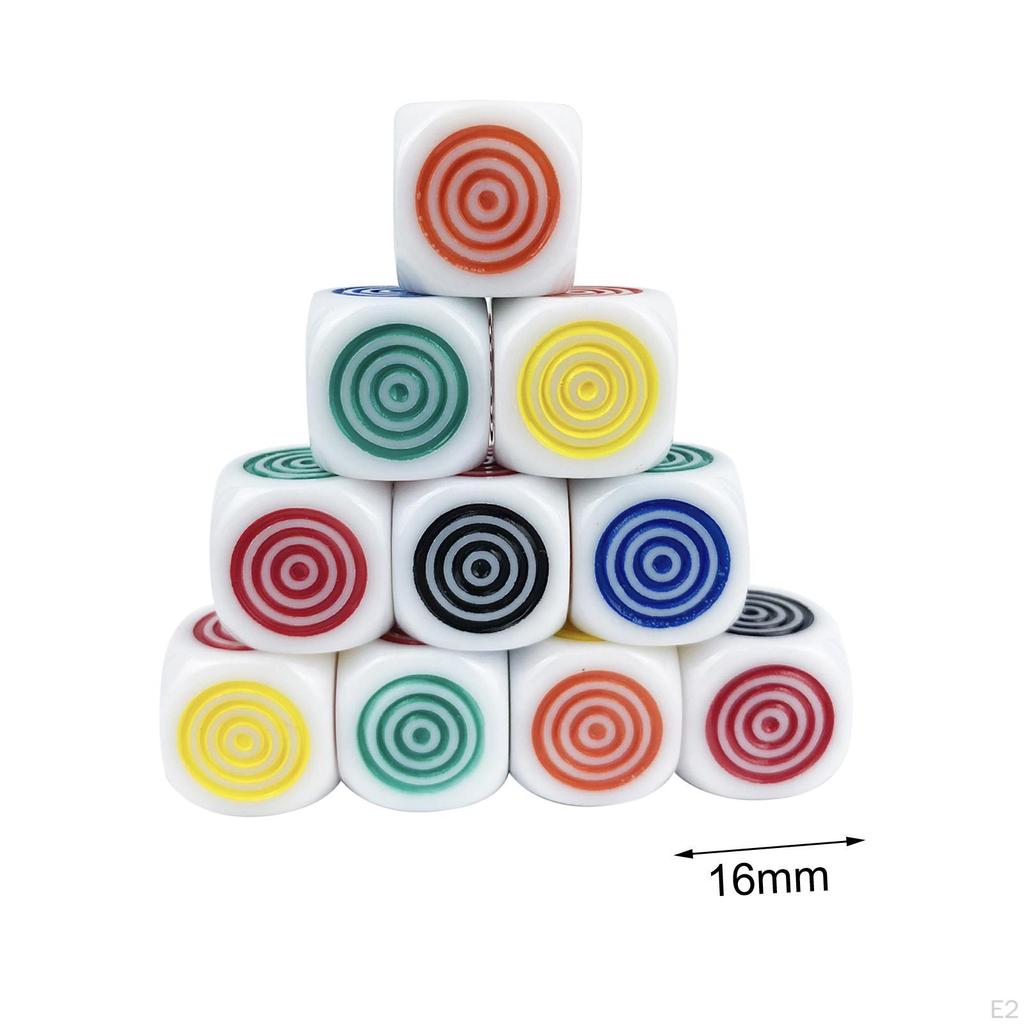 100 Pieces Colorful Game Dice Set Memory Teaching Toy Board for Gifts Housewarming Living