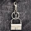 Модный изысканный мини-брелок в форме сумки, брелок для женщин, безделушка, металлический брелок, украшение для рюкзака, аксессуары, подарки