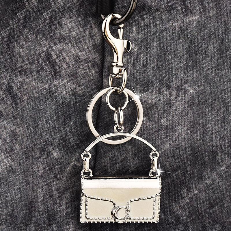 Модный изысканный мини-брелок в форме сумки, брелок для женщин, безделушка, металлический брелок, украшение для рюкзака, аксессуары, подарки