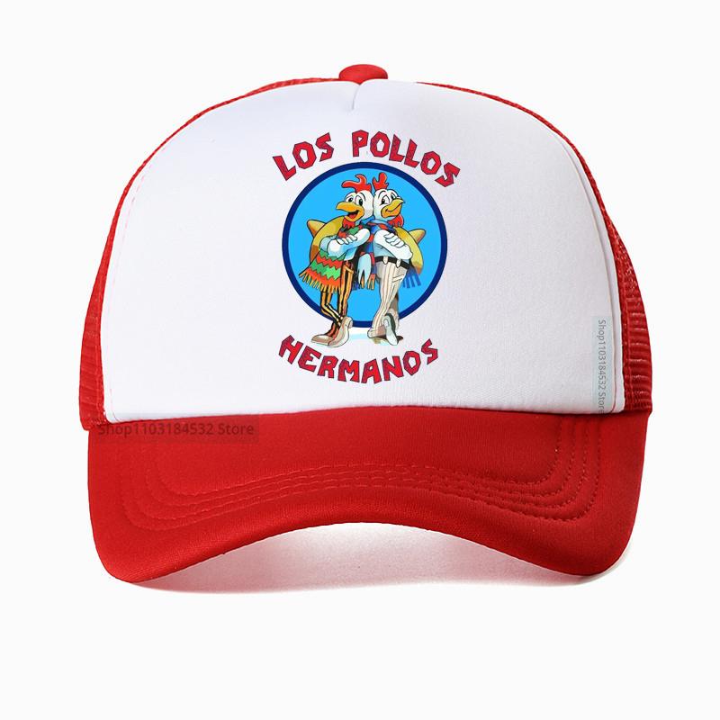 Funny Los Pollos HerUnisexos Breaking Bad Baseball Cap Unisex Women Adjustable Dad Hat Outdoor Breathable Trucker Hat
