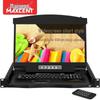 MAXCENT 17,3-дюймовая 4-портовая KVM-консоль для монтажа в стойку с VGA