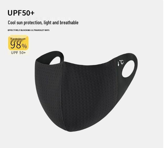 Women's Full Face Anti-UV Facekini with Neck Protection - Summer 2025 Ice Silk Sunshade Mask