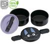 Skater Round Lunch 500ml with Two Made in Delivery Studio Ghibli Design Box, Capacity, Fork, Tiers, Japan, Jiji, Kiki's Service, (ONWR1-A)
