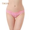 Women Sexy Mesh Breathable Imitation Pearl Crotchless Panties Thong Underwear Female Clothing
