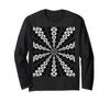 Футболка с длинным рукавом Starlight Speed Midcentury Pattern Black on White