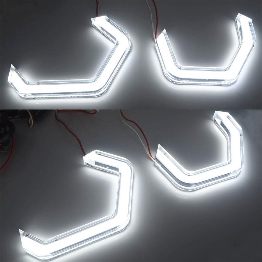 For BMW F82 F80 F32 F30 E90 M3 M4 M5 Halo Lights Crystal LED Angel Eye Rings ×4
