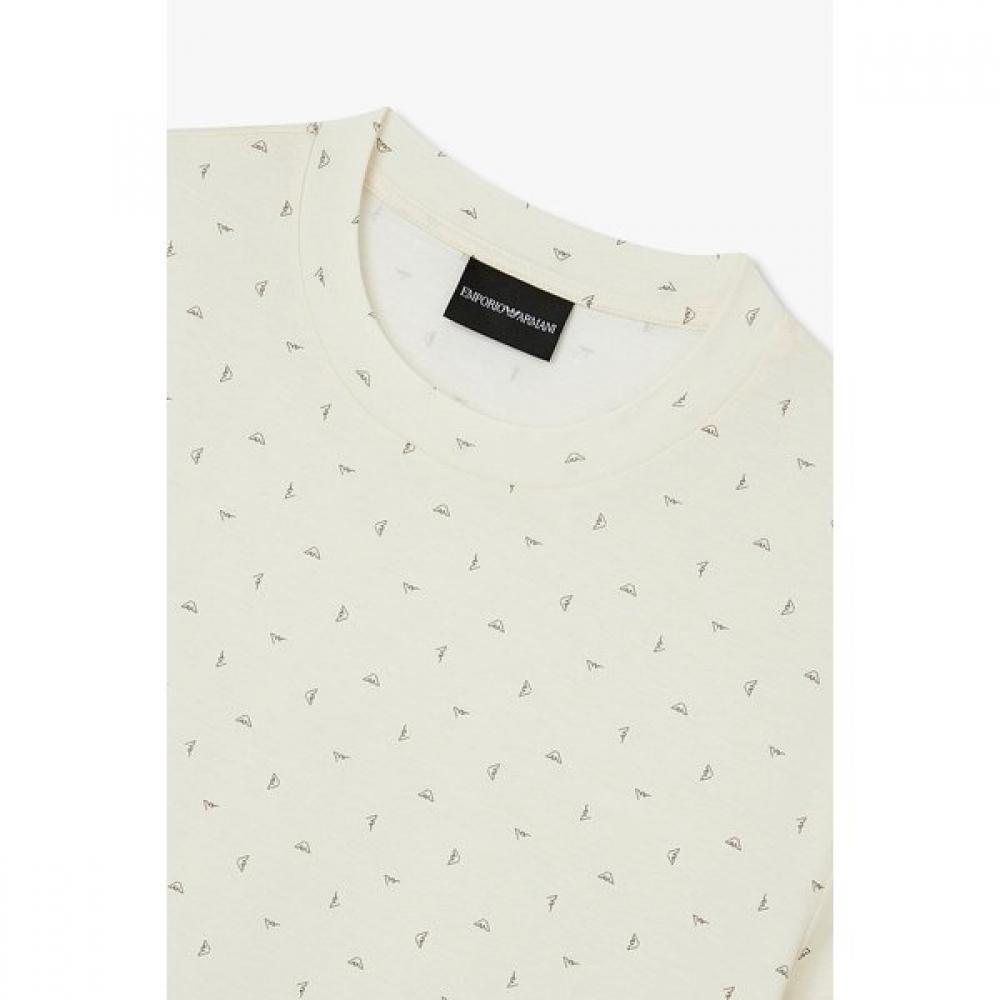 Emporio Armani Men S Allover PaTTern Lyocell T ShirT A516126058