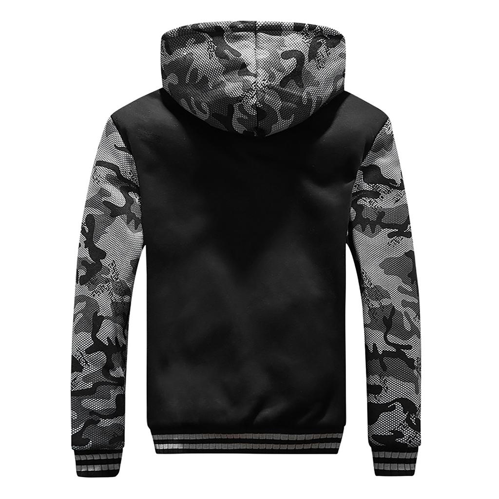 Мужская осенне-зимняя новая модная свободная повседневная плюшевая куртка контрастного цвета