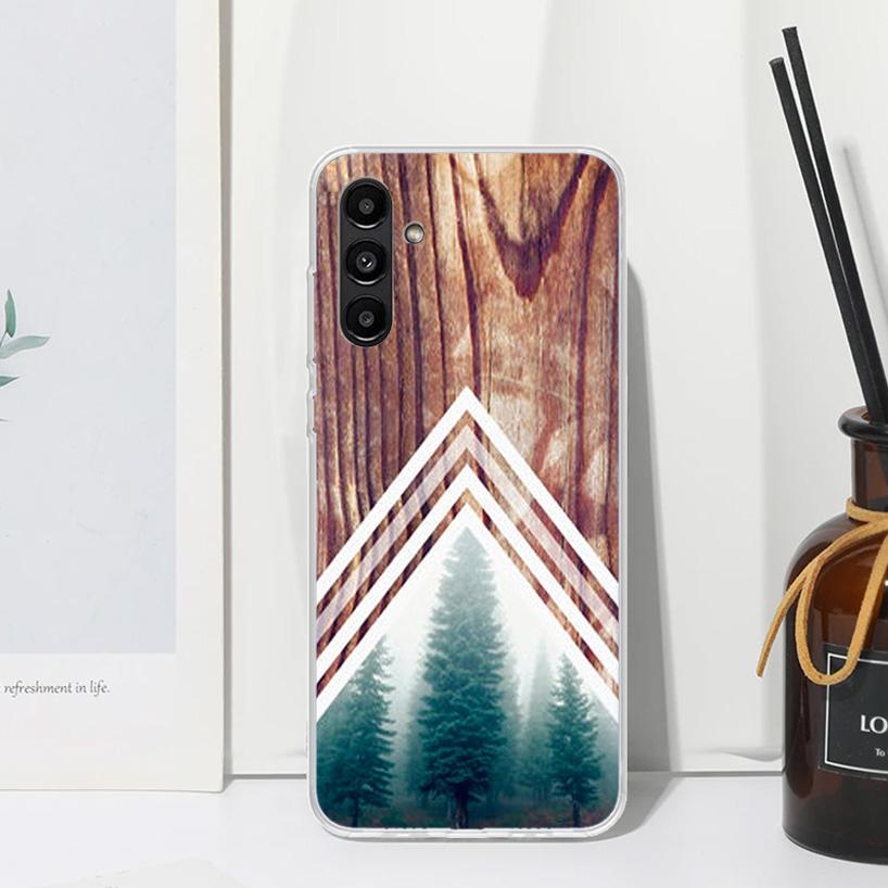 Forest Geometry Wood Nature Phone Case For Samsung Galaxy A17 A37 A57 A16 A26 A36 A56 A15 A25 A35 A55 A14 A24 A34 A54 A13 A23 A3