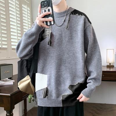 Горячая распродажа, популярный, новый повседневный свитер с полувысоким воротником на осень и зиму, базовый вязаный свитер, свитер, нить