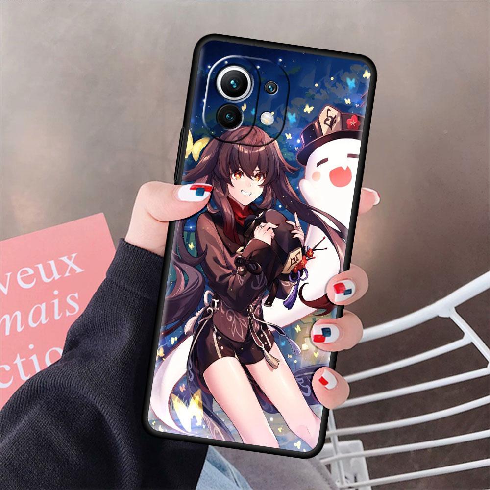 Чехол Girl Genshin Impact Funda для Xiaomi Mi 11 Lite 5G NE 11T Pro 10T 9T Note 10 12 12X 12S, ультрамягкий силиконовый чехол для телефона