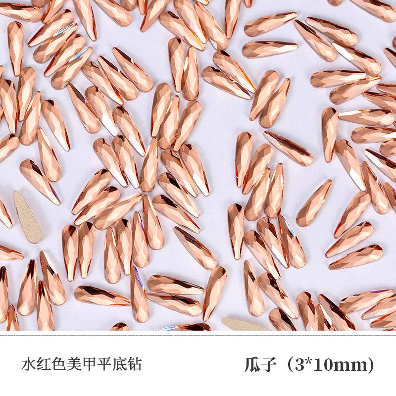 Water Red Nail Art Diamond Mixed Flat Bottom Special-Shaped Diamond Glass Crystal Diy Glass Nail Art Jewelry
