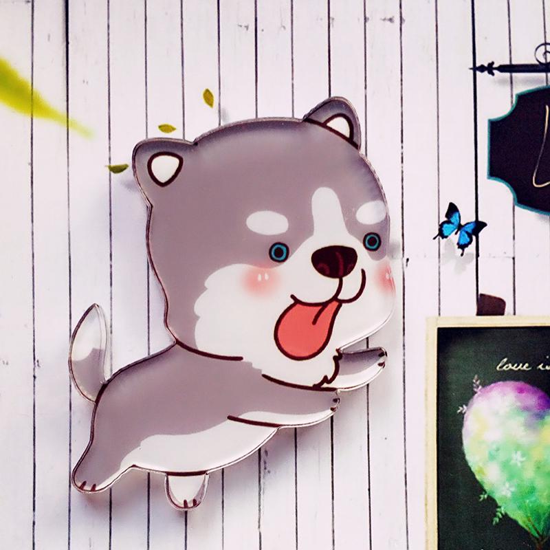 4-5 см популярный милый мультфильм акриловая собака домашнее украшение магнитная наклейка магнит на холодильник