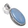 Натуральный камень ангелит 925 пробы, серебряный ювелирный кулон 2,44 дюйма Z0E94