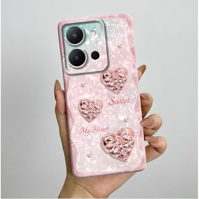 For Vivo Y36 4G Case Pretty Butterfly Flowers Liquid Antifouling Protective Anti-drop Phone Cover For VIVO Y36 Shockproof Funda