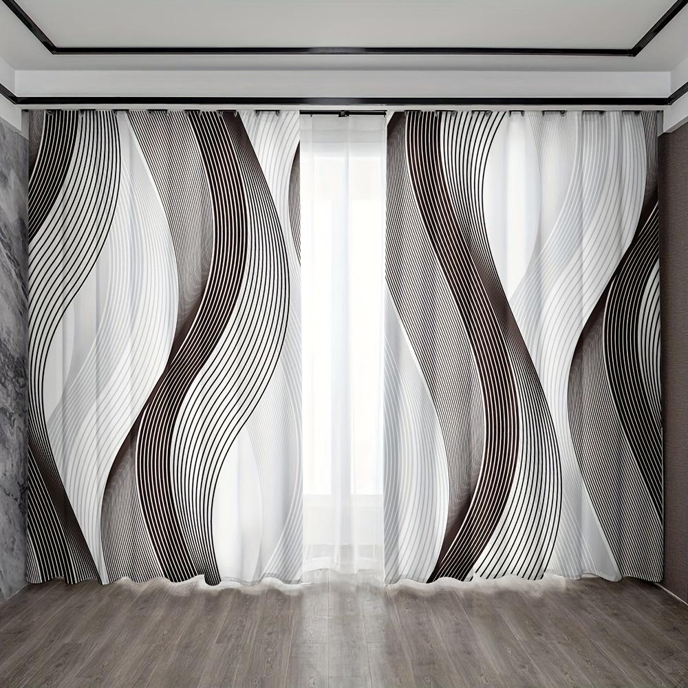 2 шт. занавески золотисто-голубые с белым геометрическим узором карниз для штор карманные шторы для кухни кафе гостиной домашнего декора