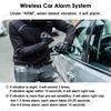 Vjoycar NEW DIYV1 Wireless Siren One-way Car Alarm System with Remote Control Finding Car Vibration Sensor Immobilize Security