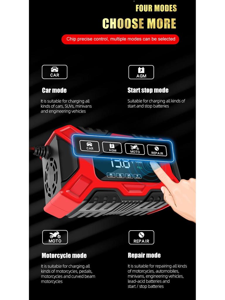 E-FAST 12V Зарядное устройство и инструмент для ремонта автомобильных и мотоциклетных аккумуляторов