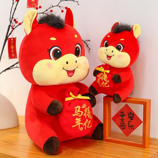 2026 Year of The Horse Stuffed Animal Plush Doll Chinese New