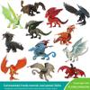 Cross-Border Fantasy Mythical Creatures Set: Dinosaur, Ice Dragon, Fire Eagle, Magma Dragon, Wolf Dragon - Decorative Models