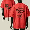 Sunday Running Club For Fan Gift Tshirt Unisex Unisex Harajuku Oversized Unisex Short Sleeve Streetwear High Quality Couples Soft