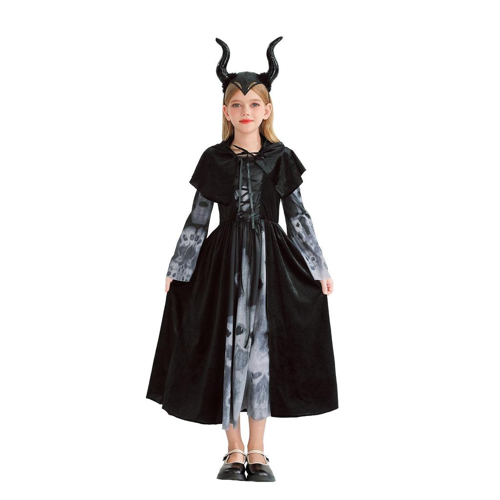 2026 Halloween Costumes for Kids: European & American Styles - Skeleton, Witch, Vampire, Funny Dresses for Girls