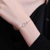 Geometric Circle Bracelet Women's Simple and Versatile Lucky Ring Girlfriend Birthday Gift Hand Jewelry