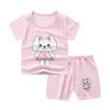 Summer Baby Boys Outfits Short Sleeve Cartoon Printing Casual Tops Printed Short Pants 2pcs Sport Suits