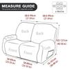 1/2/3Seater Recliner Sofa Cover Elastic Anti-Slip Washable Armchair Slipcover Couch Cover Furniture Protector Living Room Home