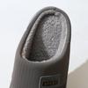 Men Winter Plus Velvet Cotton Slippers Casual Warm Thick Soled Large Size Anti Slip Indoor Shoes 38-47