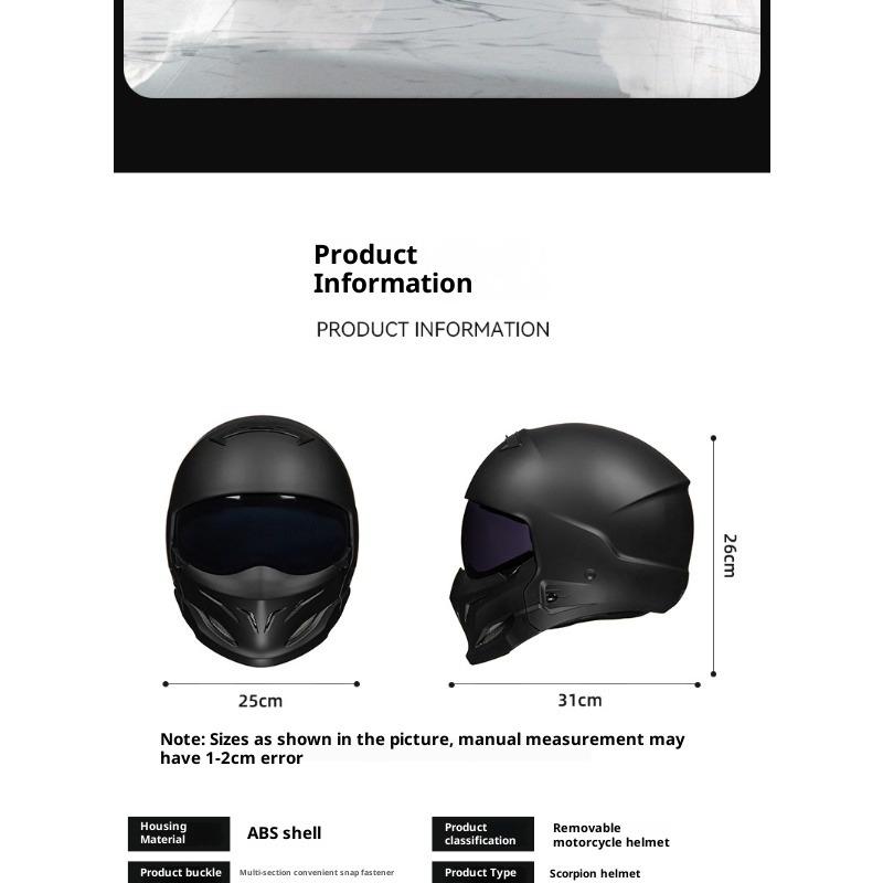 Американский Воин Комбинация Шлем Скорпион Винтажный Круизный Мотоциклетный Шлем Четыре Сезона Мопед Полный Шлем